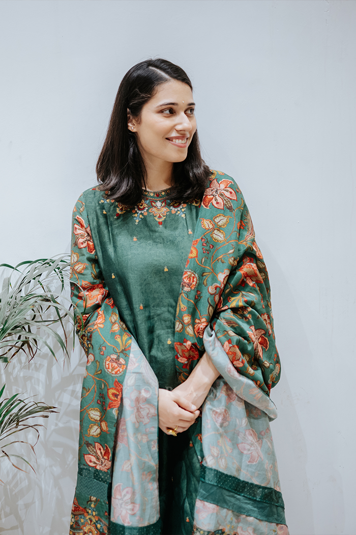 Saloni Gaur in our Sheesham Urvi Kurta Set