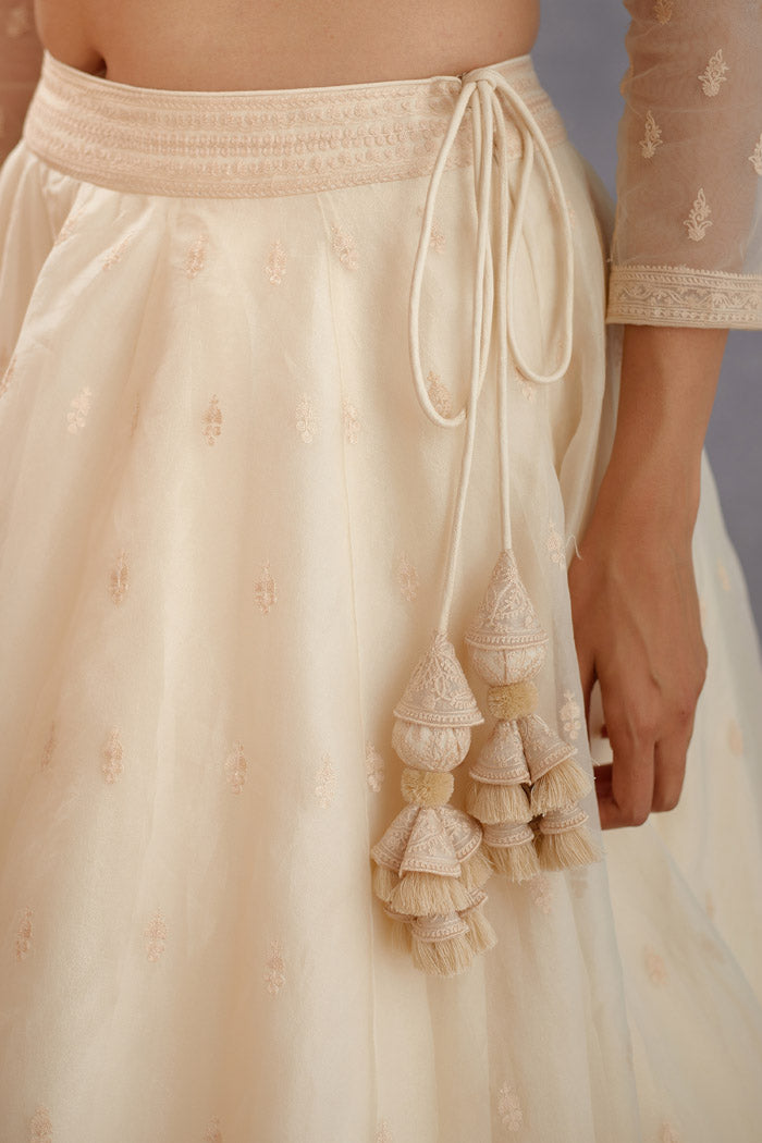 Mogra Rubani Lehenga Set