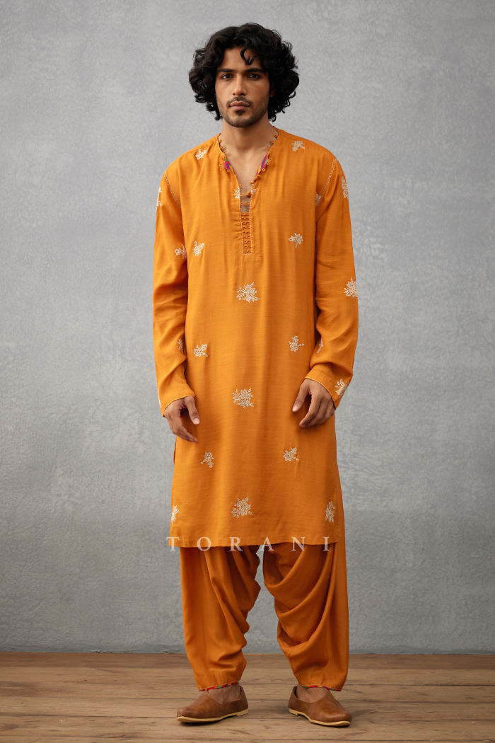 Narangi Afsal Kurta Set