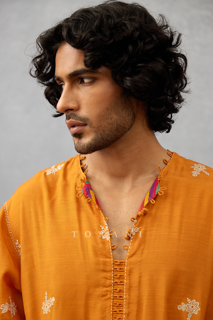 Narangi Afsal Kurta Set