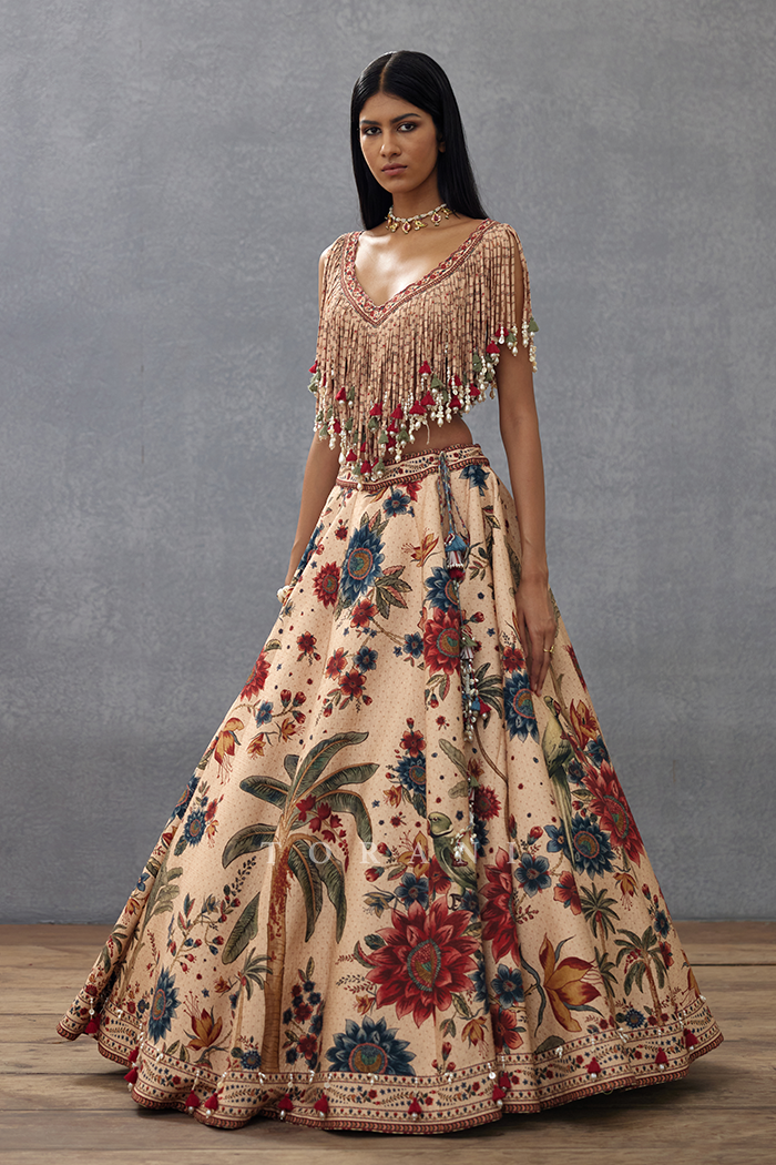 SALE - Badami Guncha Latkan Lehenga Set