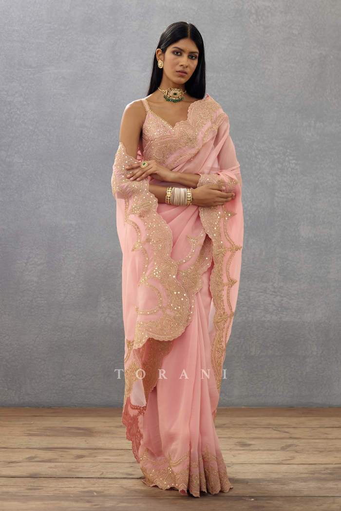 SALE - Gul-Mohar Idika Saree