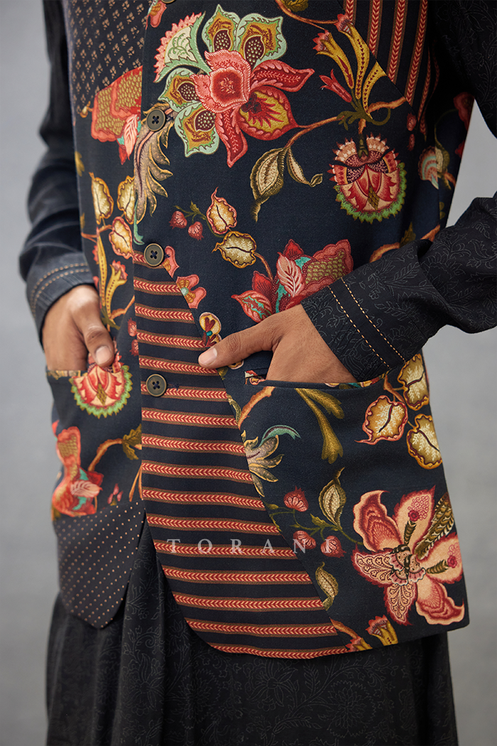 Siyah Yusuf Dhoti Set