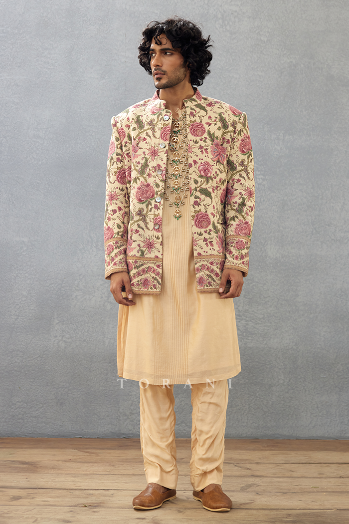 Kasturi Mehtab Jacket Set
