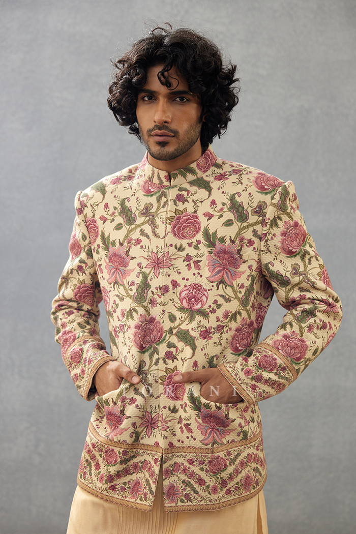 Kasturi Mehtab Jacket Set