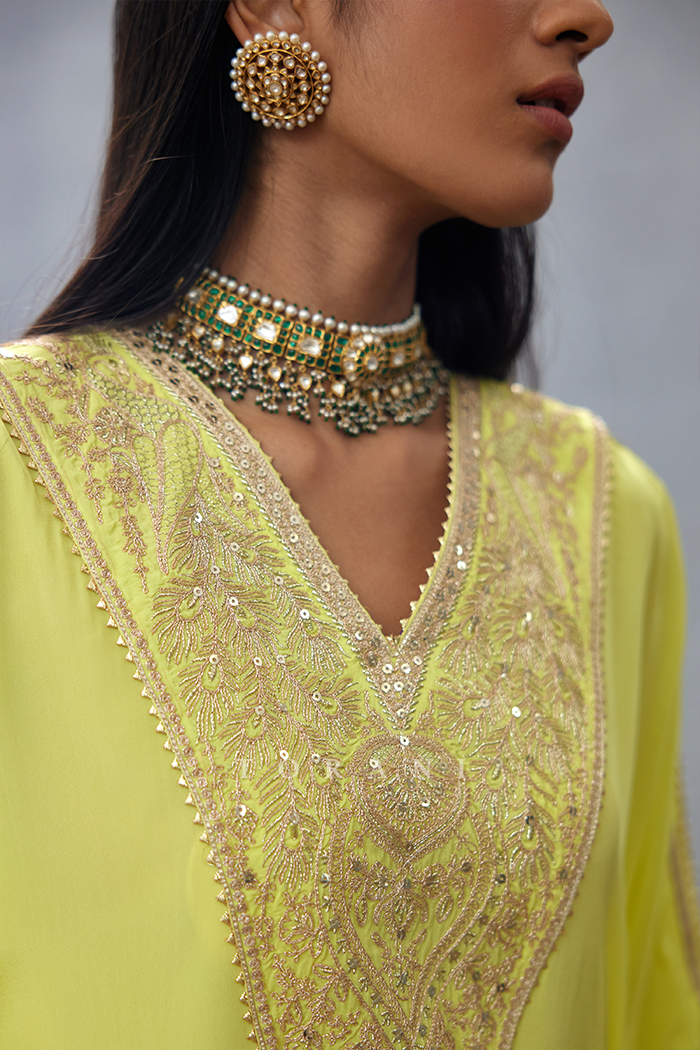 Gul-Mina Ashni Kaftan Set