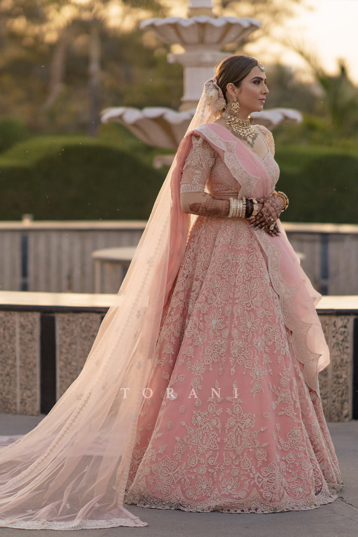 Mansi Gajjar in our Custom Gulbahar Hansini Lehenga Set