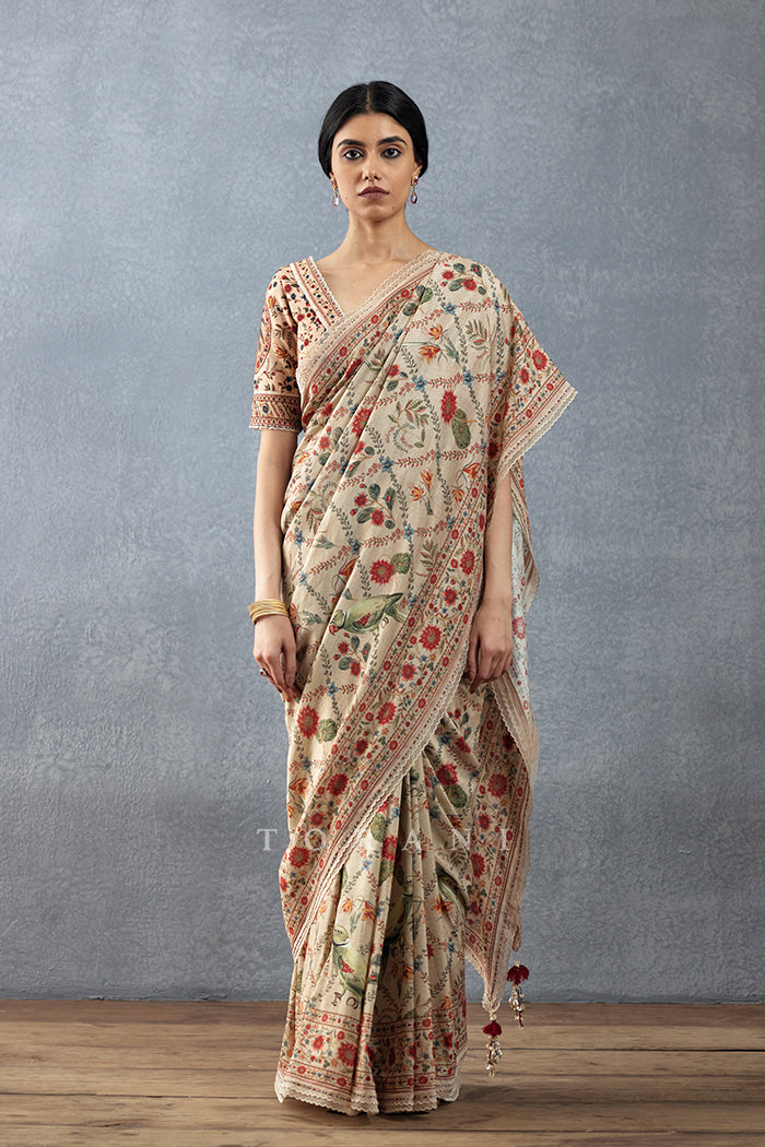 Badami Phoolan Saree