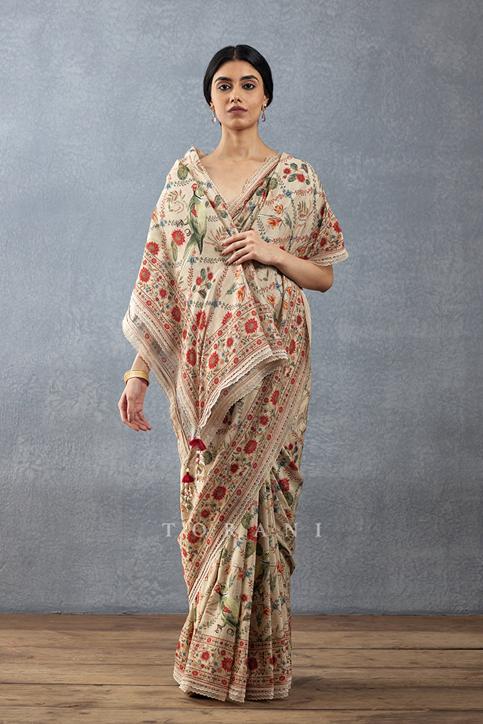 Badami Phoolan Saree