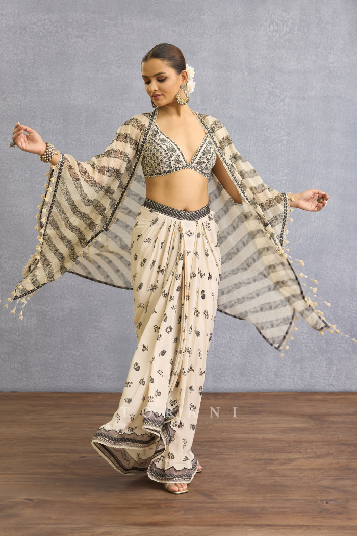 Kalamkari Zaira Cape Set