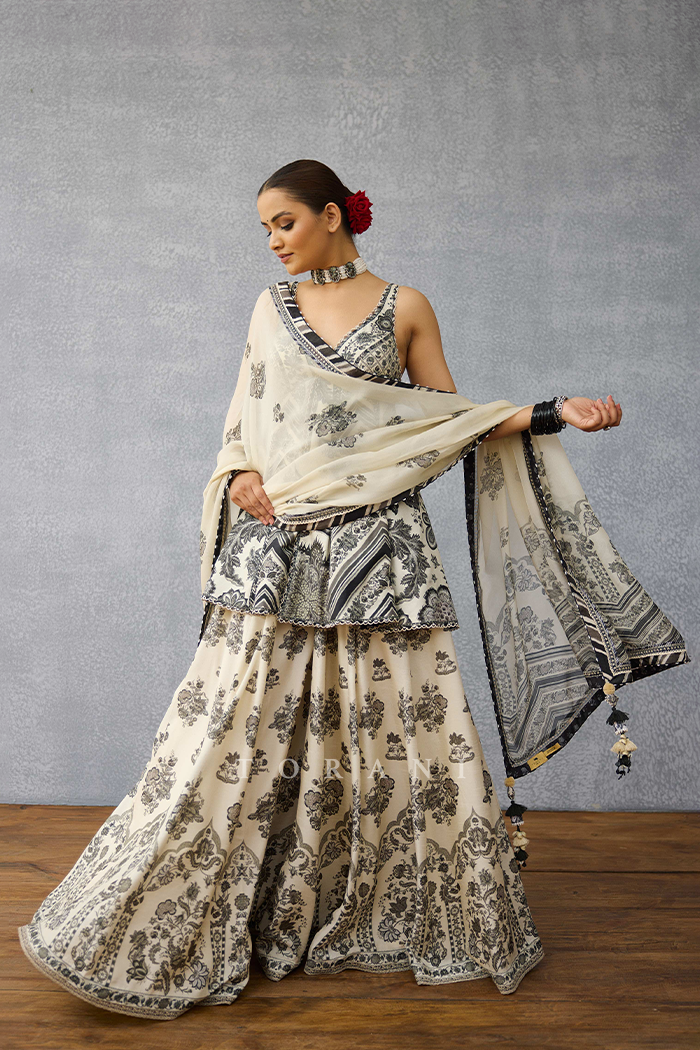 Kalamkari Charu Sharara Set