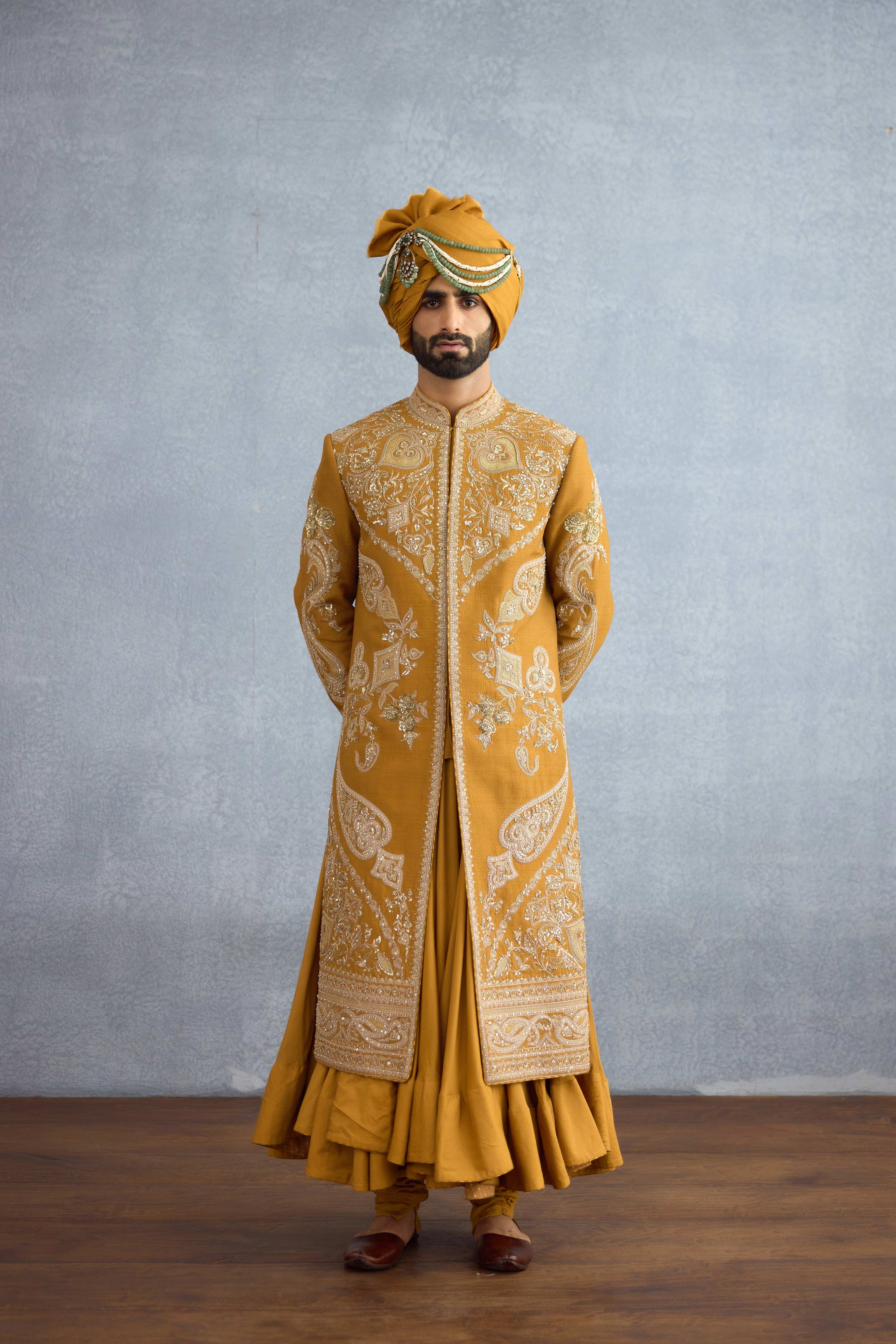 Prakhar Gupta in our Pushta Anjum Sherwani Set