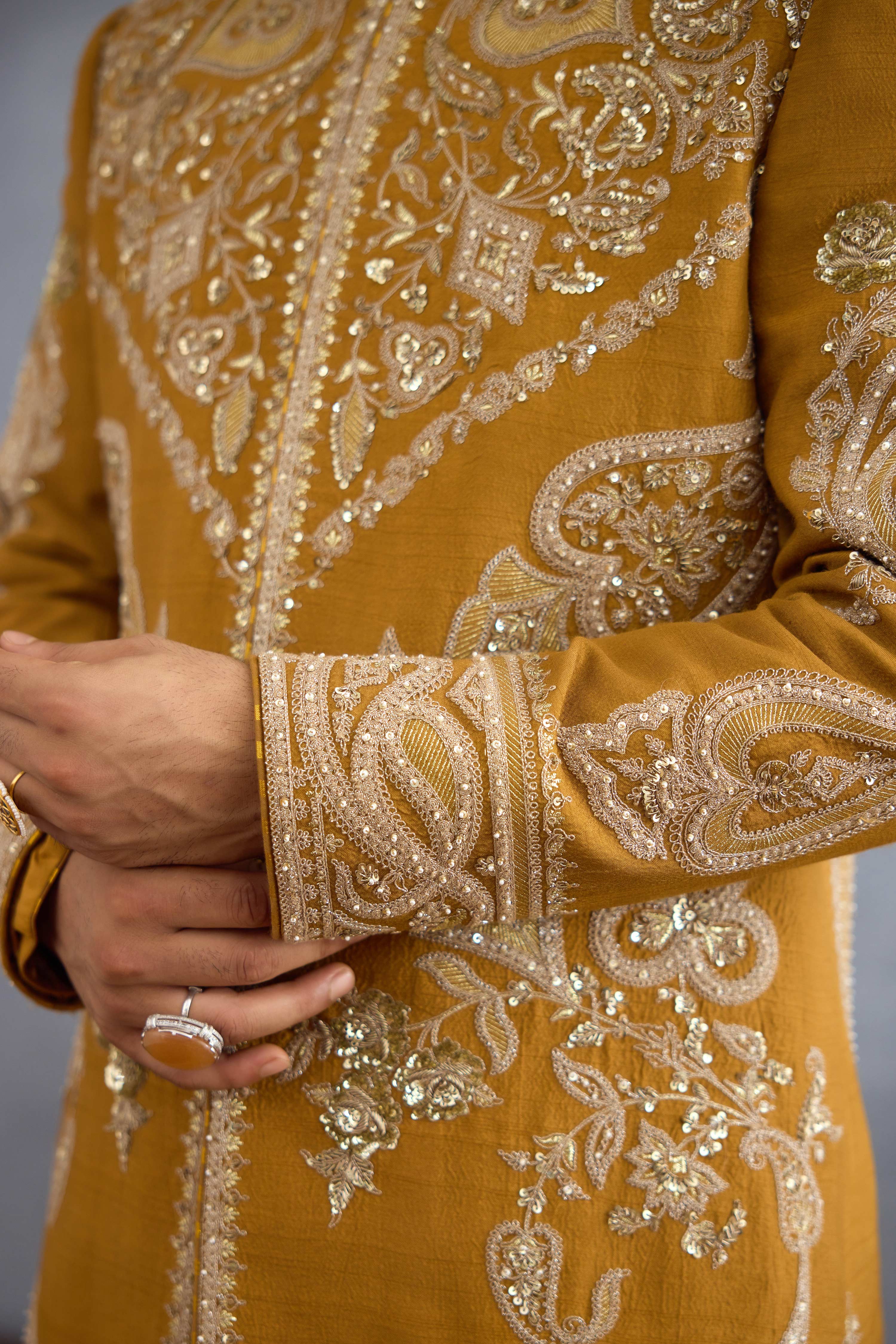 Prakhar Gupta in our Pushta Anjum Sherwani Set