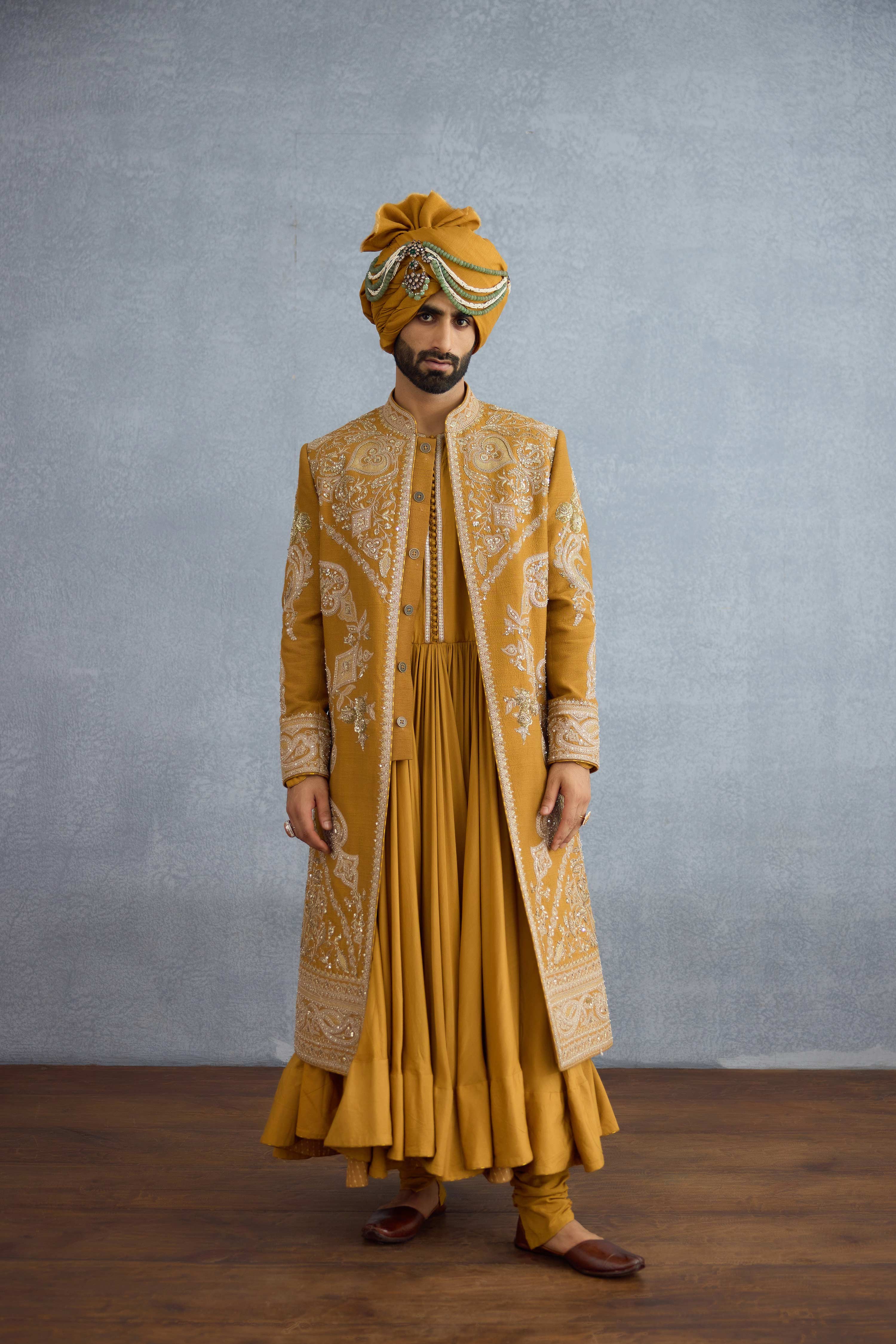 Prakhar Gupta in our Pushta Anjum Sherwani Set