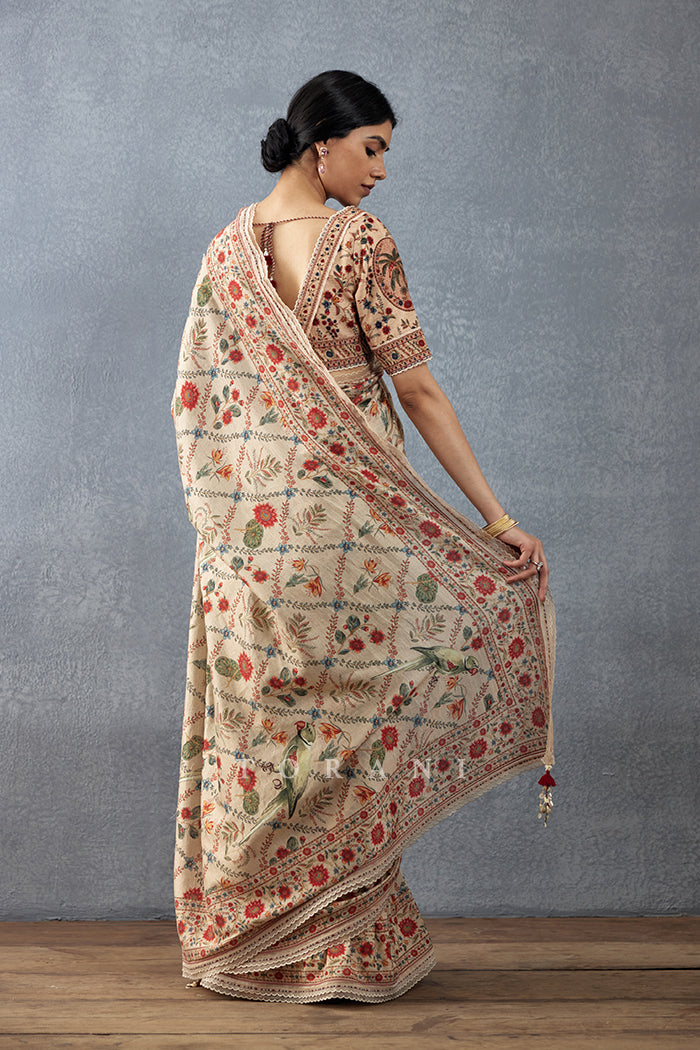 Badami Phoolan Saree