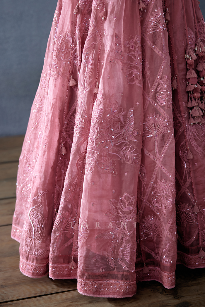 Gulkand Pankhuri Lehenga Set