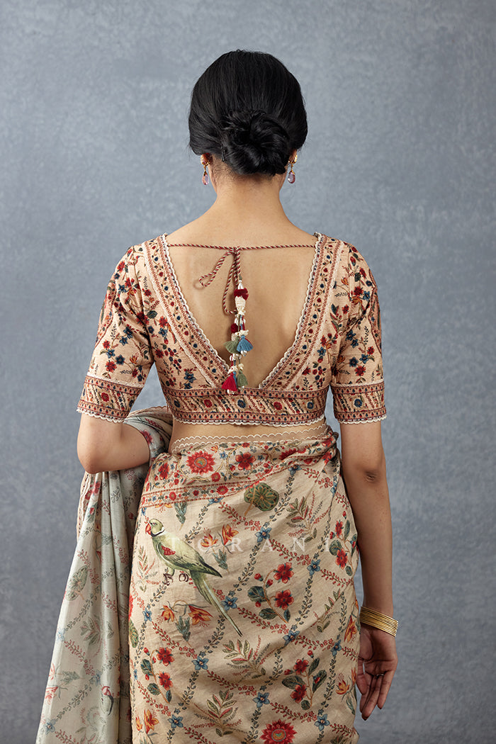 Badami Phoolan Blouse