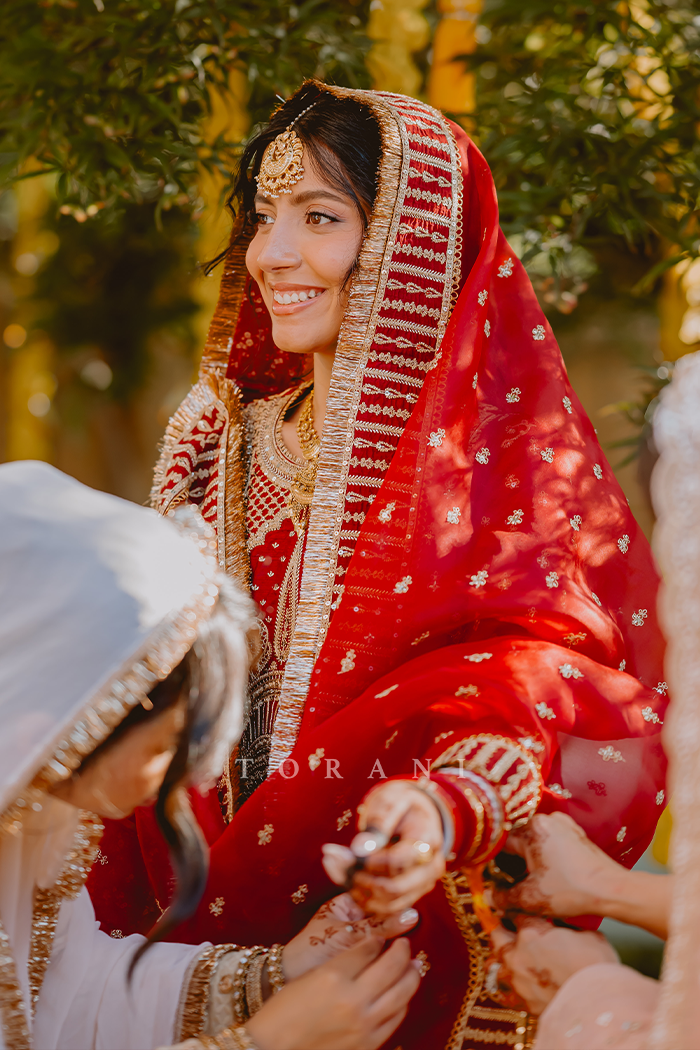 Simran Bhatti In Our Sindoori Meera Sharara Set