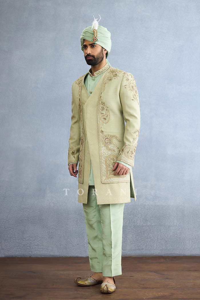 Pushta Azeem Jacket Set