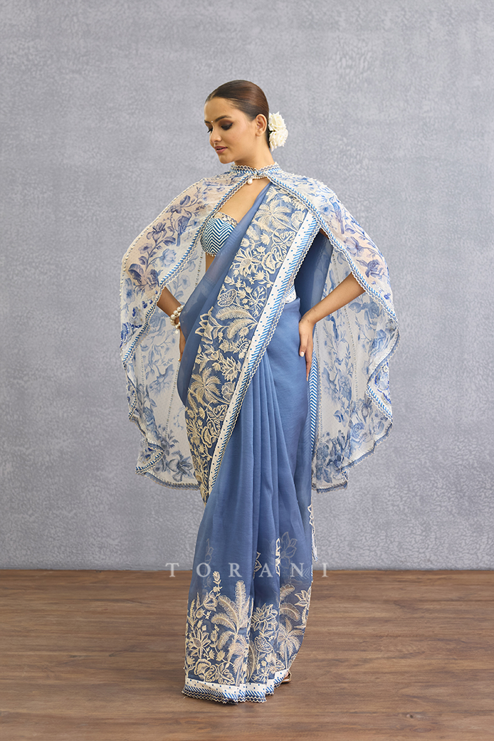 Neeli Kali Amogha Saree Set