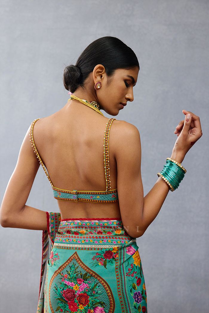 Natasha Poonawalla In Our Dil Nawaz Nasreen Masha Saree Set