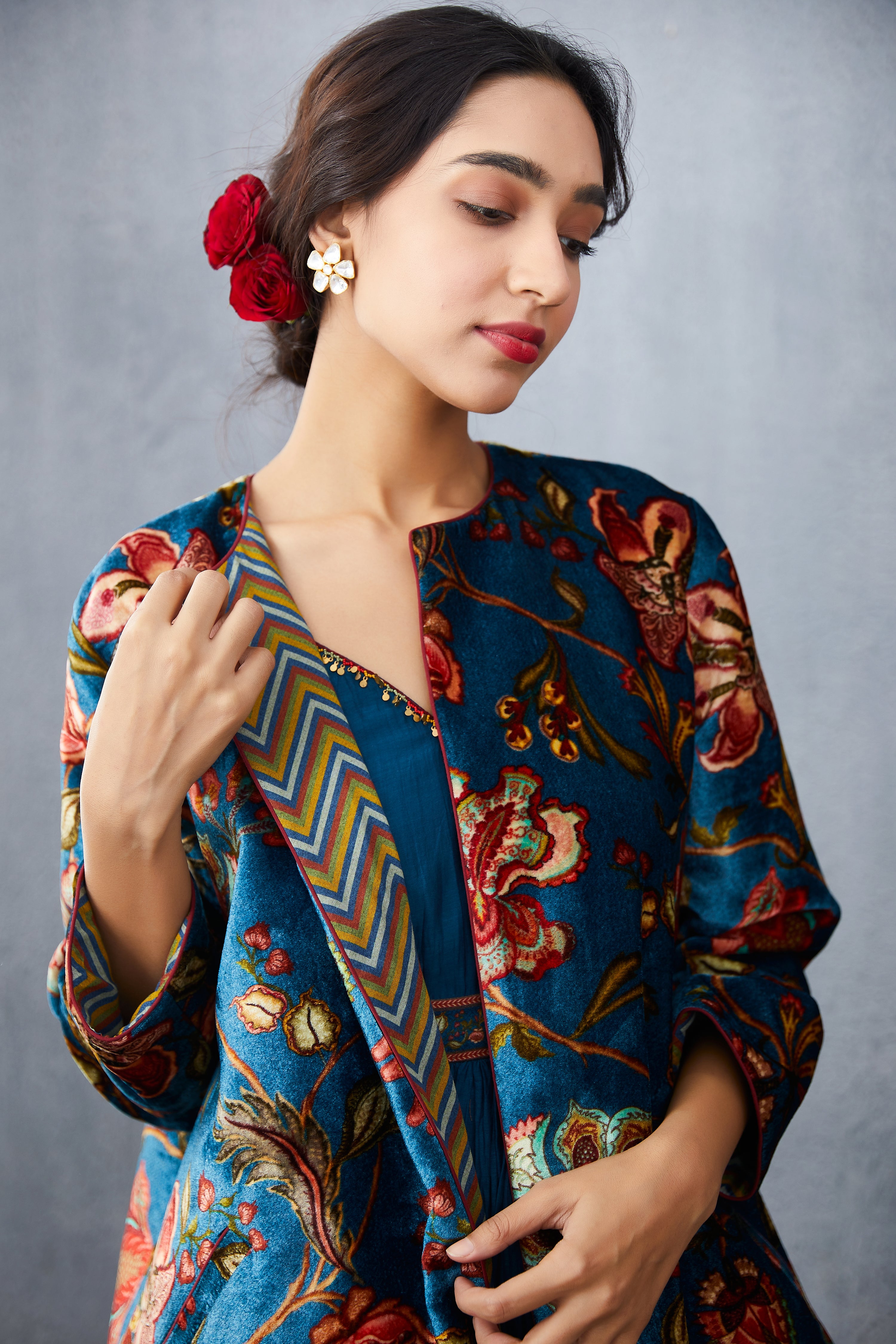 Neelam Makhmal Dhuni Jacket