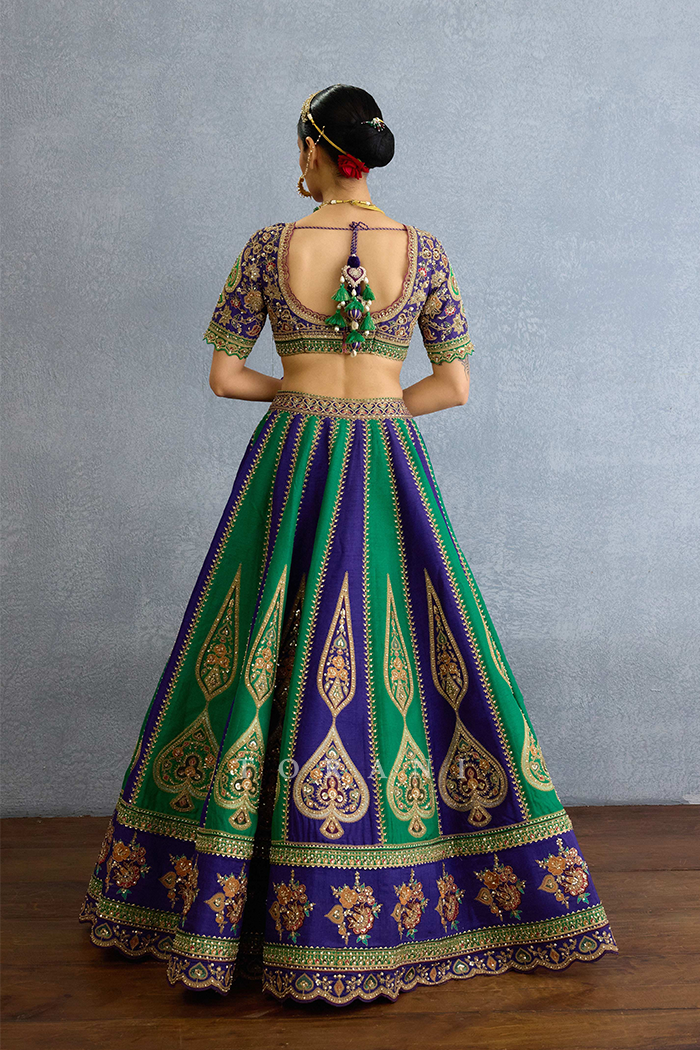 Baghan Morni Lehenga Set