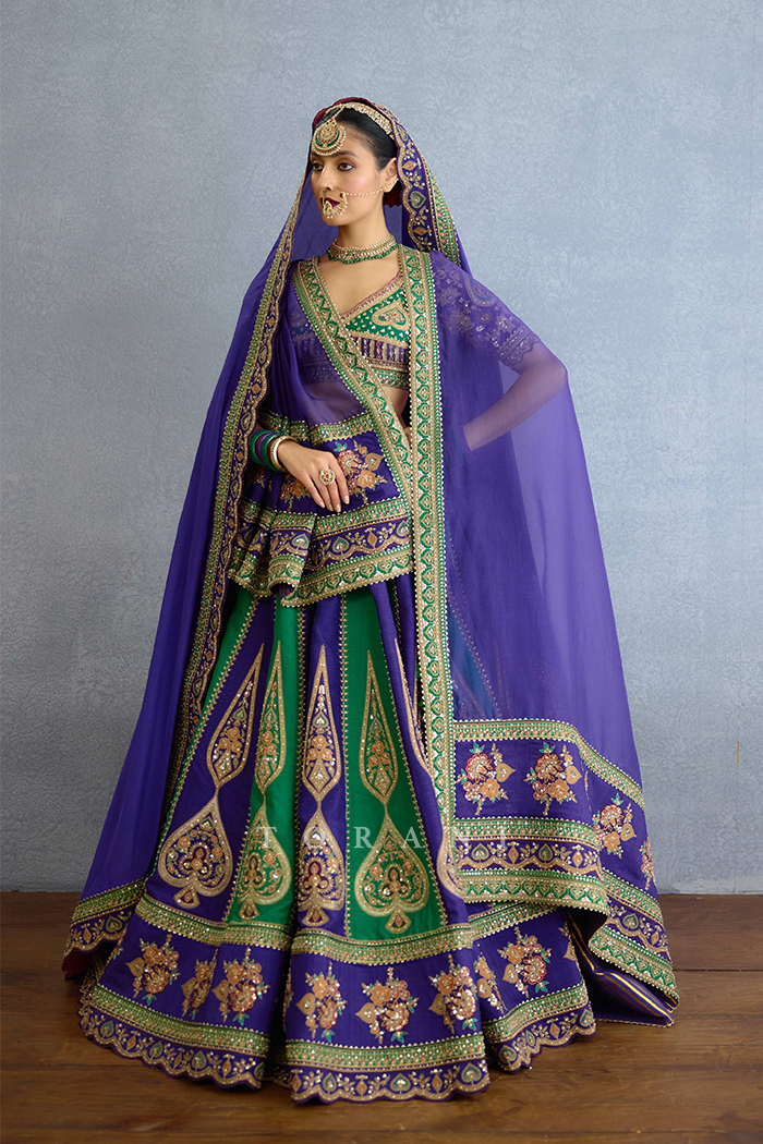 Baghan Morni Lehenga Set