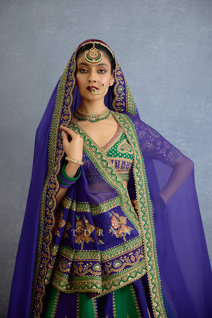 Baghan Morni Lehenga Set