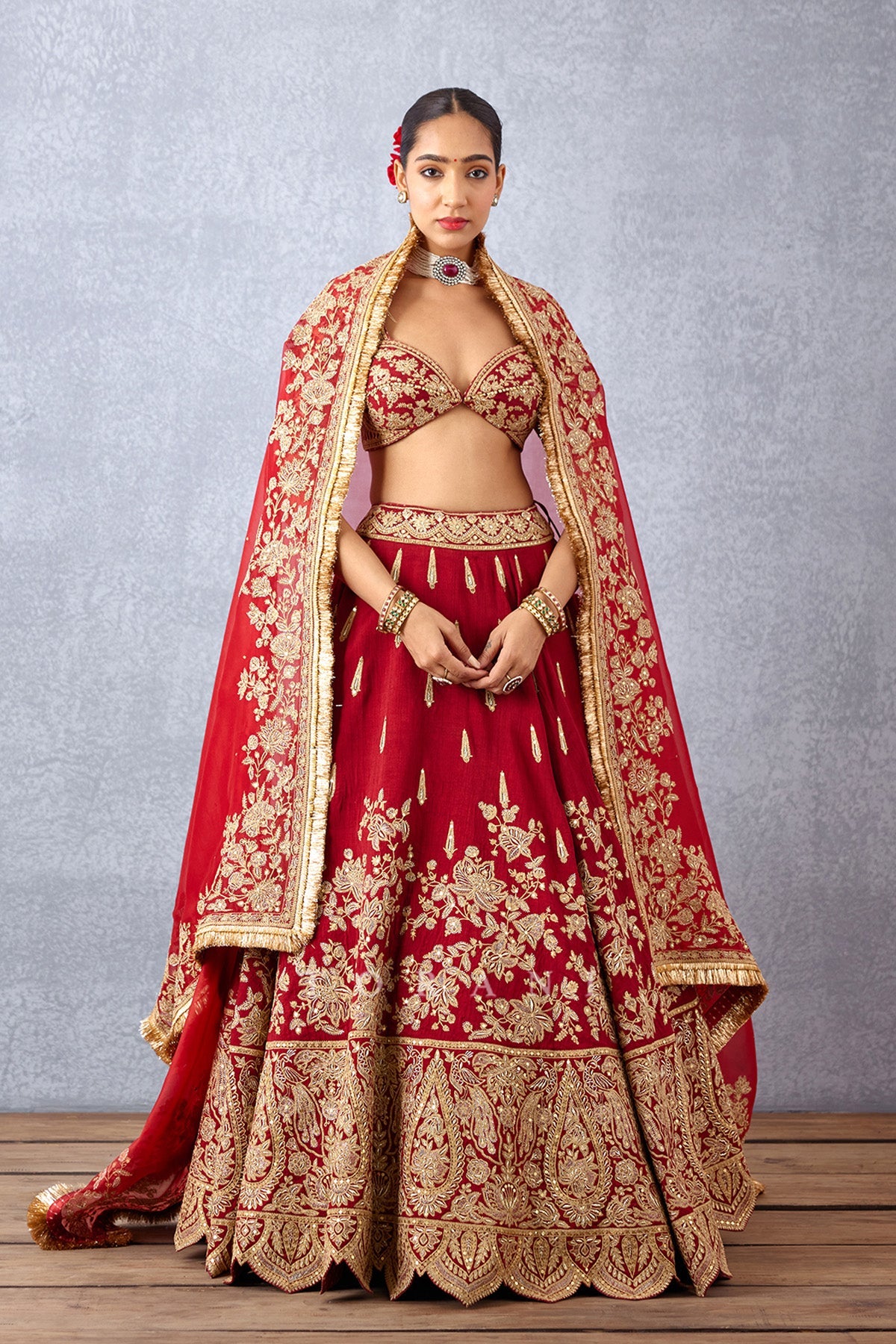 SALE - Sindoori Arunaya Lehenga Set
