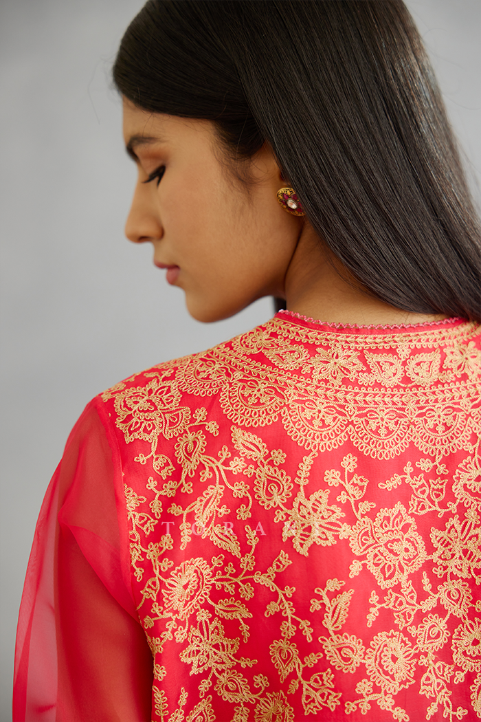 Rang Palaash Sloka Kurta Set