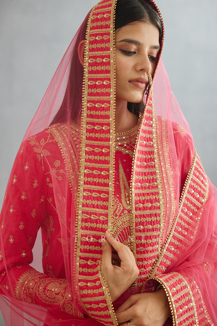 Gul-Kand Meera Sharara Set