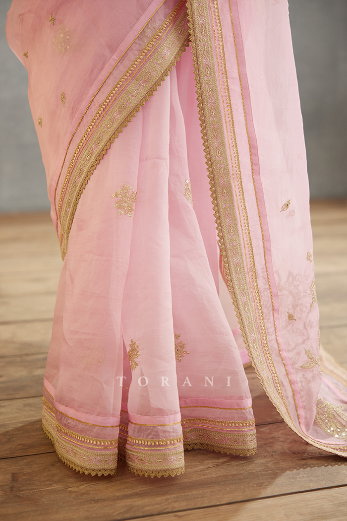 Gul-Mohar Taashi Saree