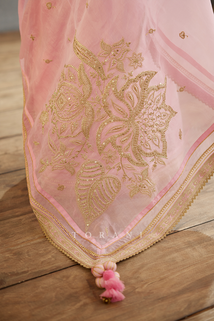 SALE - Gul-Mohar Taashi Saree