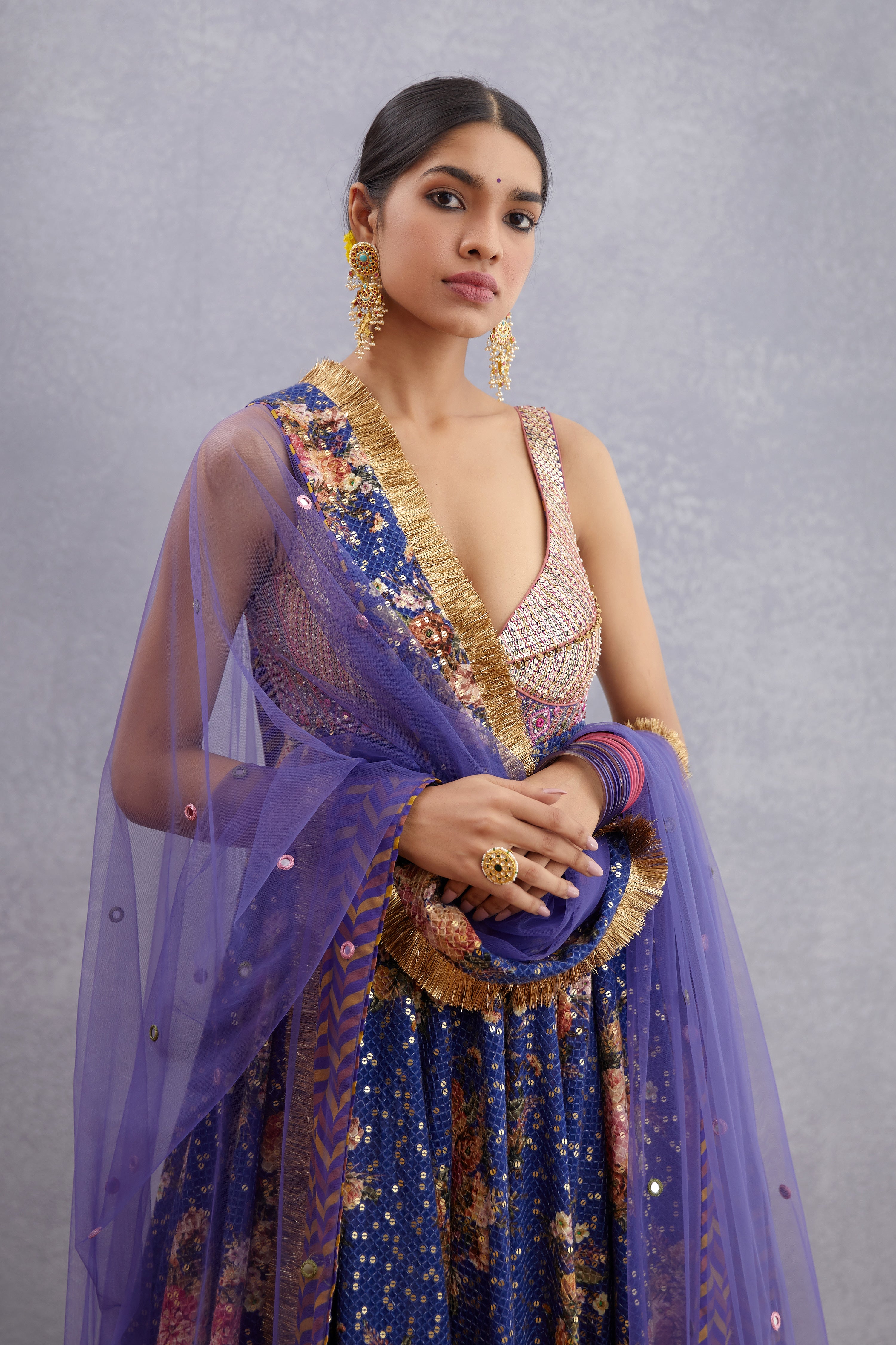 Jamuni Rabia Sitara Dhari Anarkali Set