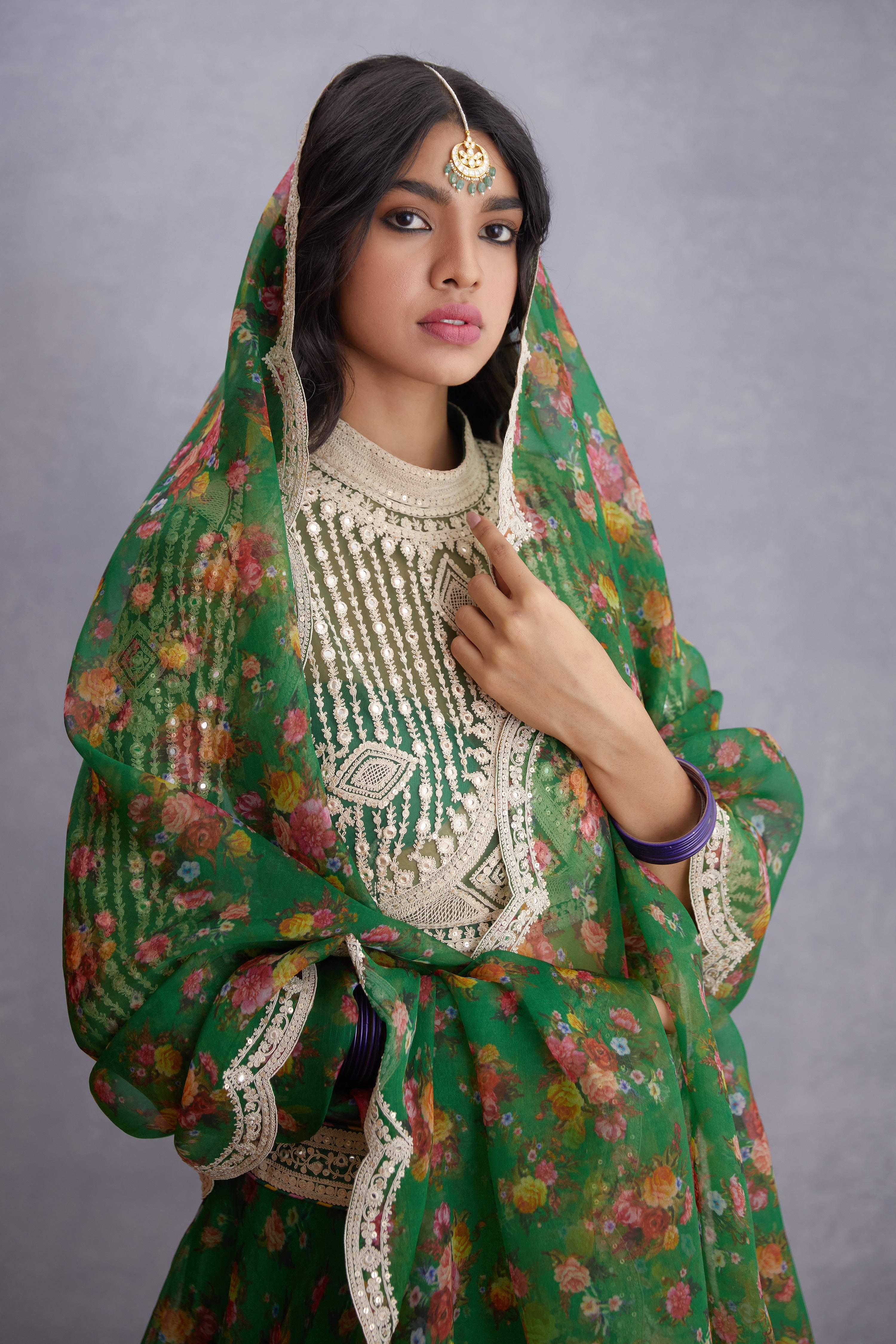 Panna Induma Lehenga Set