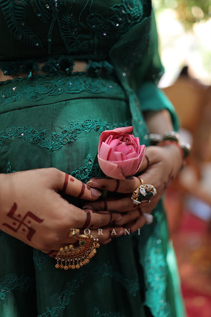 Lipsa Shivani in our Sabz Indira Lehenga Set