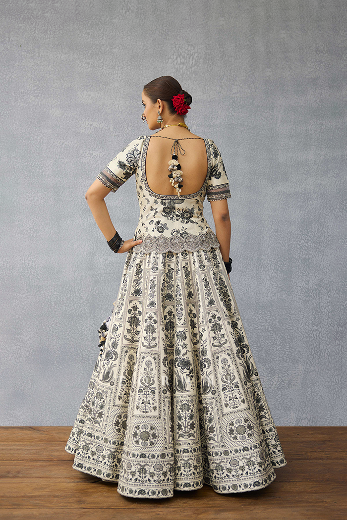 Kalamkari Anushtha Lehenga Set