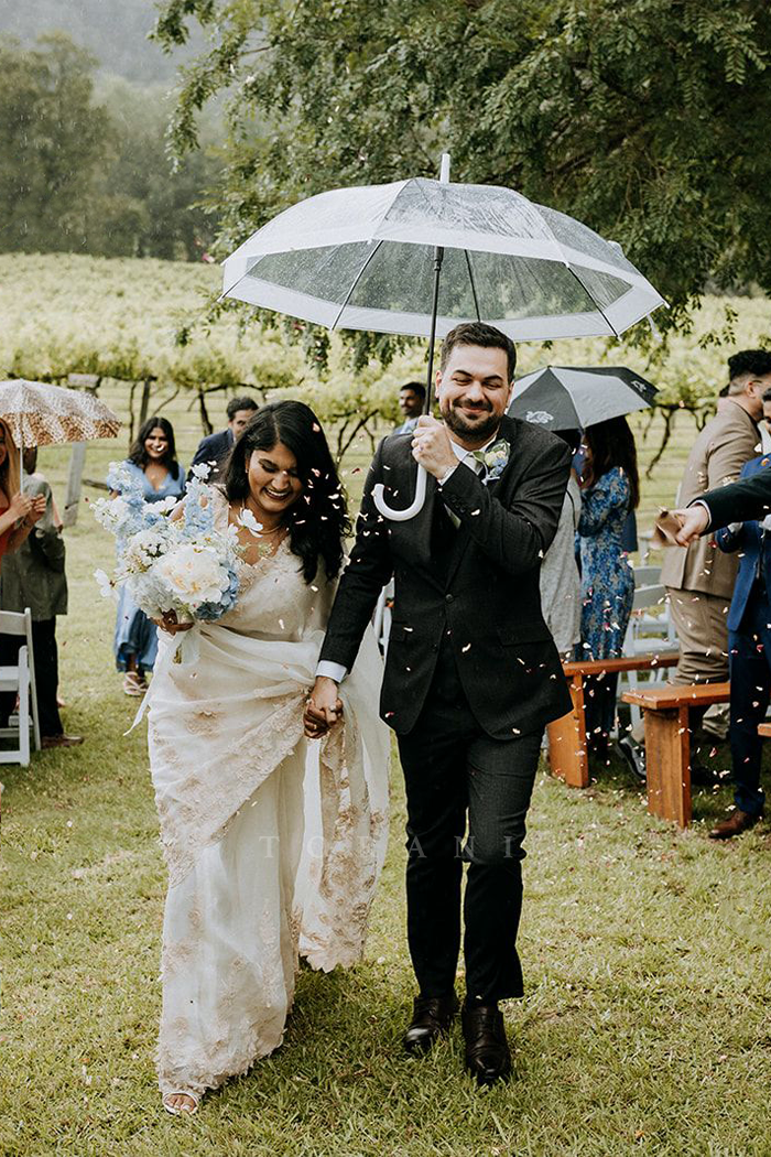 Mona Ponnada In Our Custom Swetah Ela Saree Set