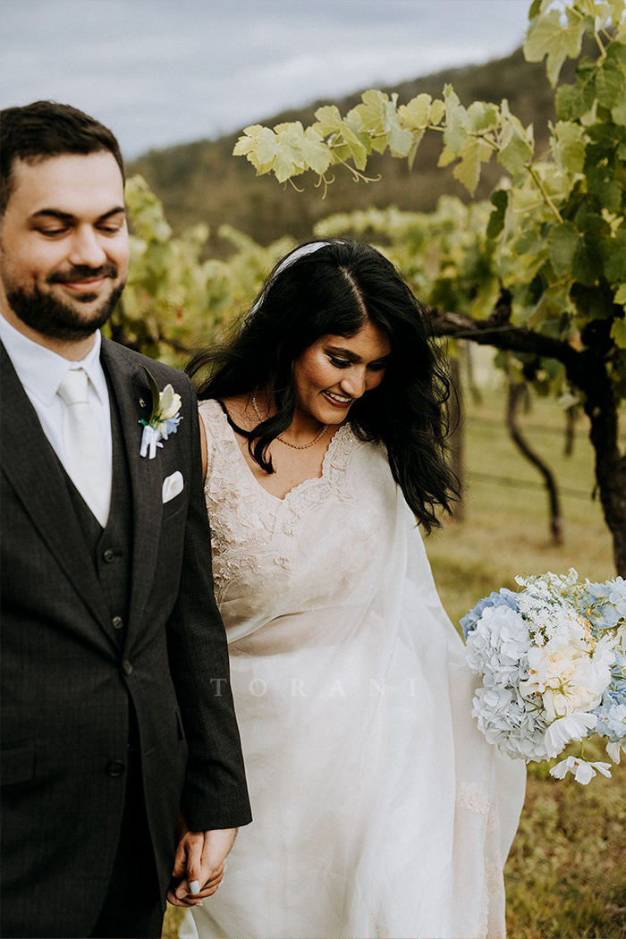 Mona Ponnada In Our Custom Swetah Ela Saree Set