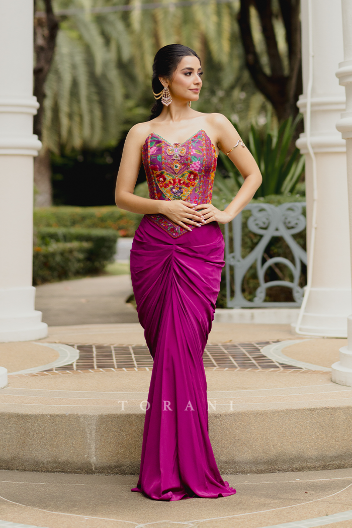 Sureena Sachdev in our Dil Kusha Ursa Corset Set