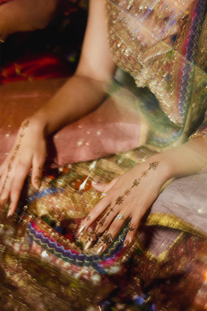 Rashmika Mandanna in our Tanjore Lakshmi Corset Skirt Set