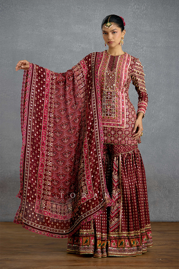 Zeenat Virasa Sharara Set