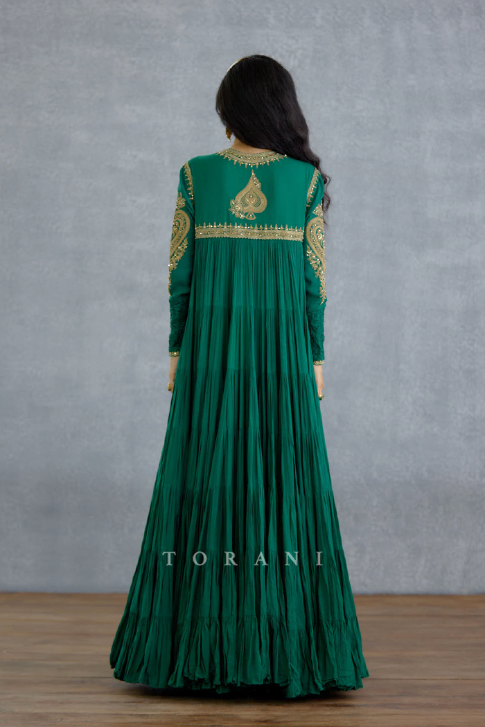 Akhzari Minaj Anarkali Set