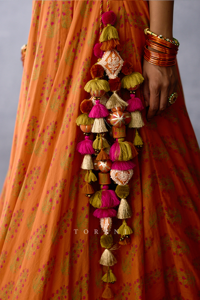 SALE - Gerua Janma Lehenga Skirt