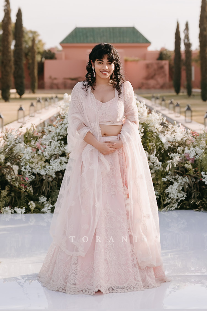 Nuzhat Nasreen in our Swetah Hansini Lehenga Set