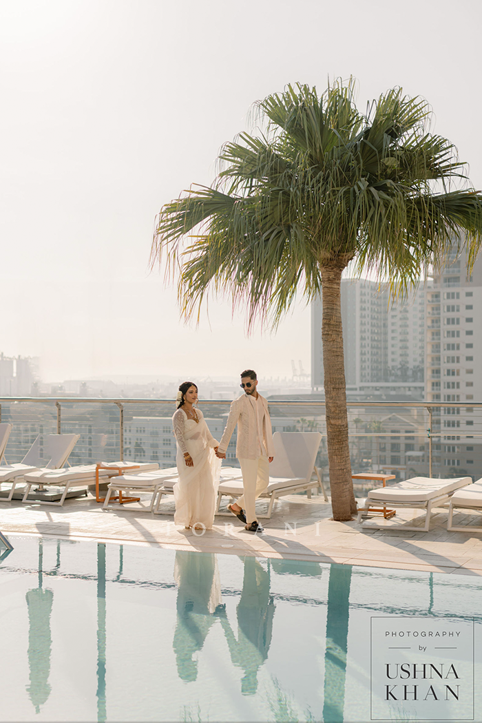 Hayley Sheth in our Swetah Yuvani Ramani Saree Set