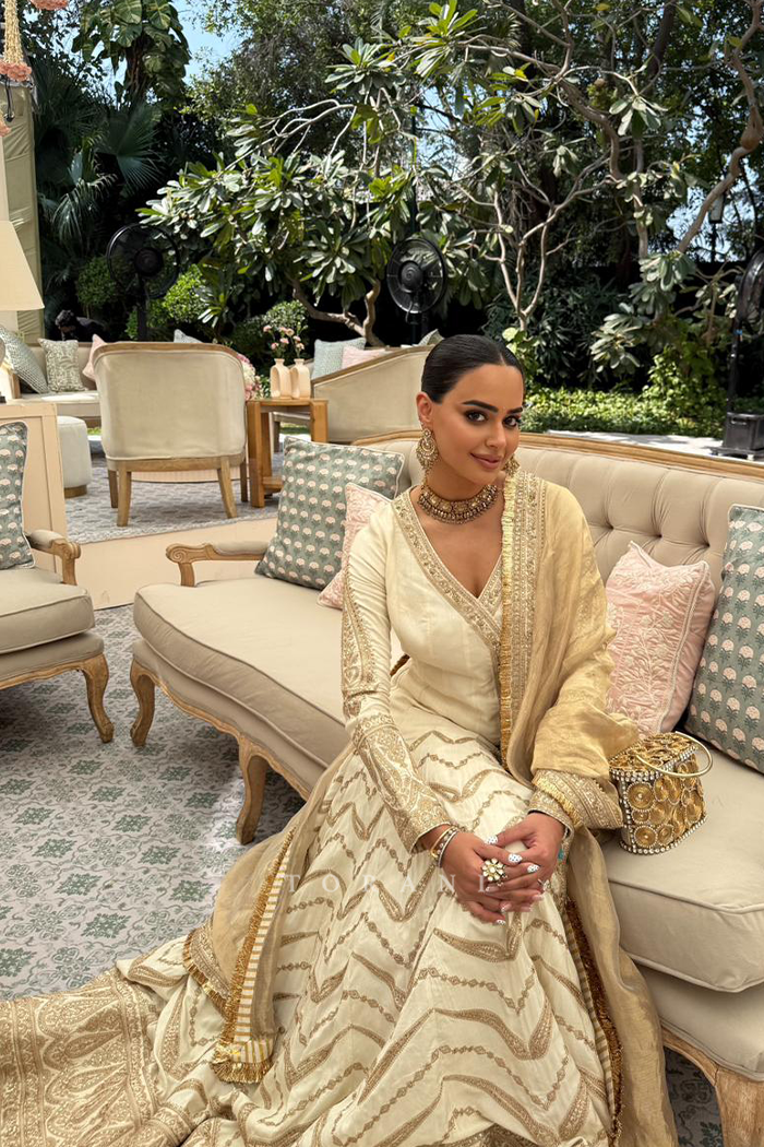 Arushi Mehra in our Maahe Ifra Anarkali Set