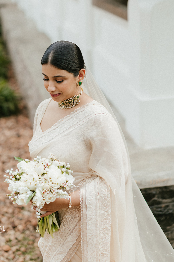 Ammu Jose in our Mradu Dea Saree Set