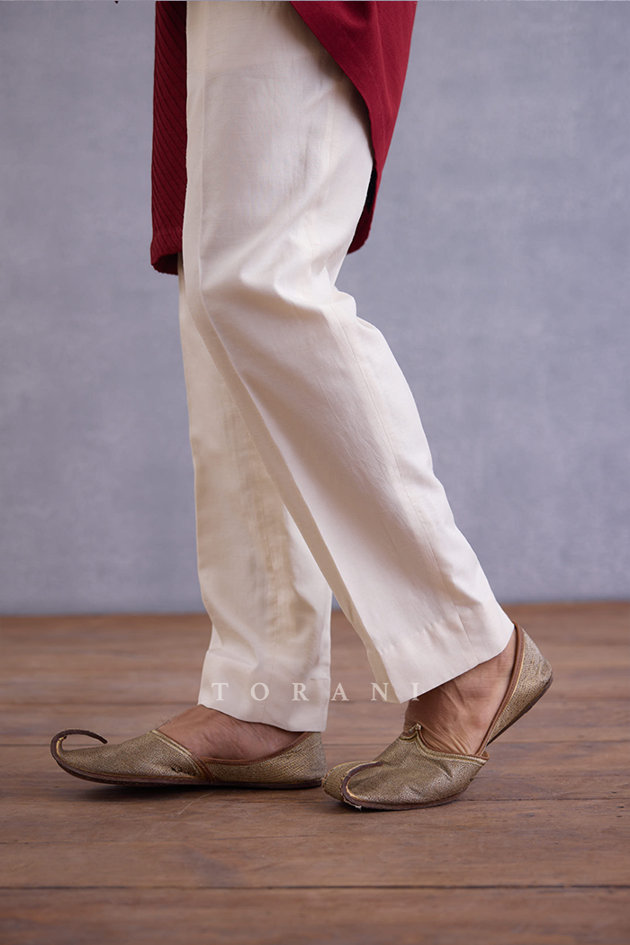 Qarmazi Parthik Kurta Set